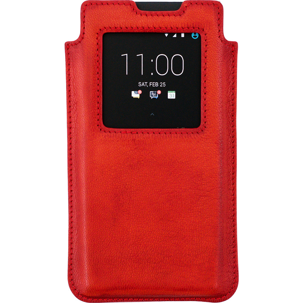 BlackBerry KEYone Leather Smart Case красный с патиной